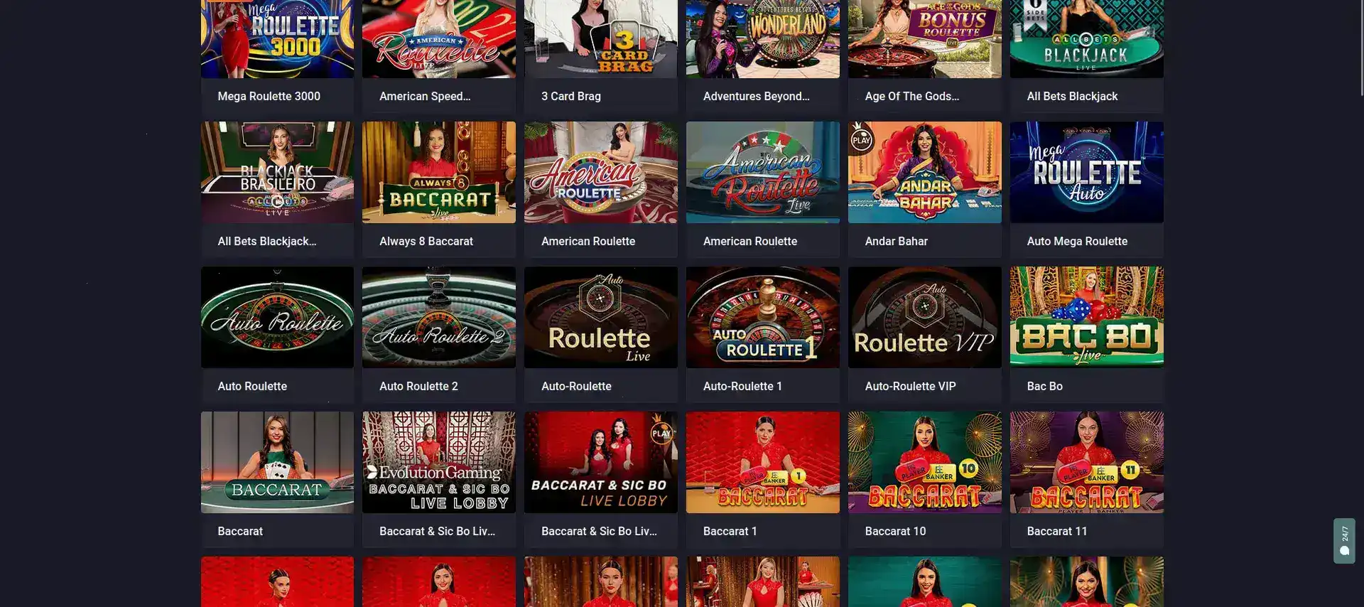 Интерфейс Azartmania casino на планшете